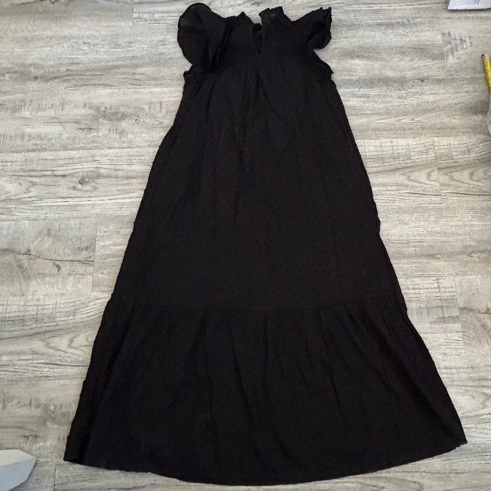 Who What Wear Light Weight Black  Maxi Dress Sz XS - Picture 2 of 10